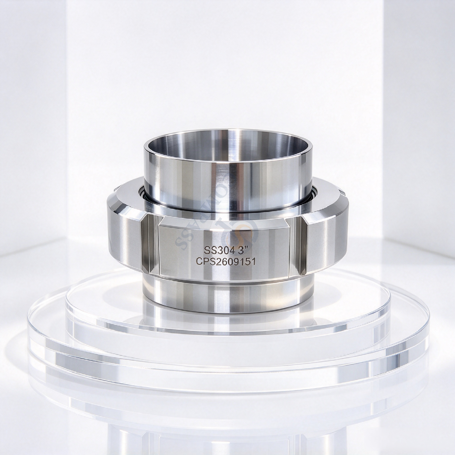 União completa ISO de OD88.9MM 3Inch SS304 para o processamento de alimentos e bebidas