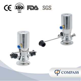 Air a ar pneumático SGQK TRI CLAMP Válvulas de amostragem higiênica de alta qualidade