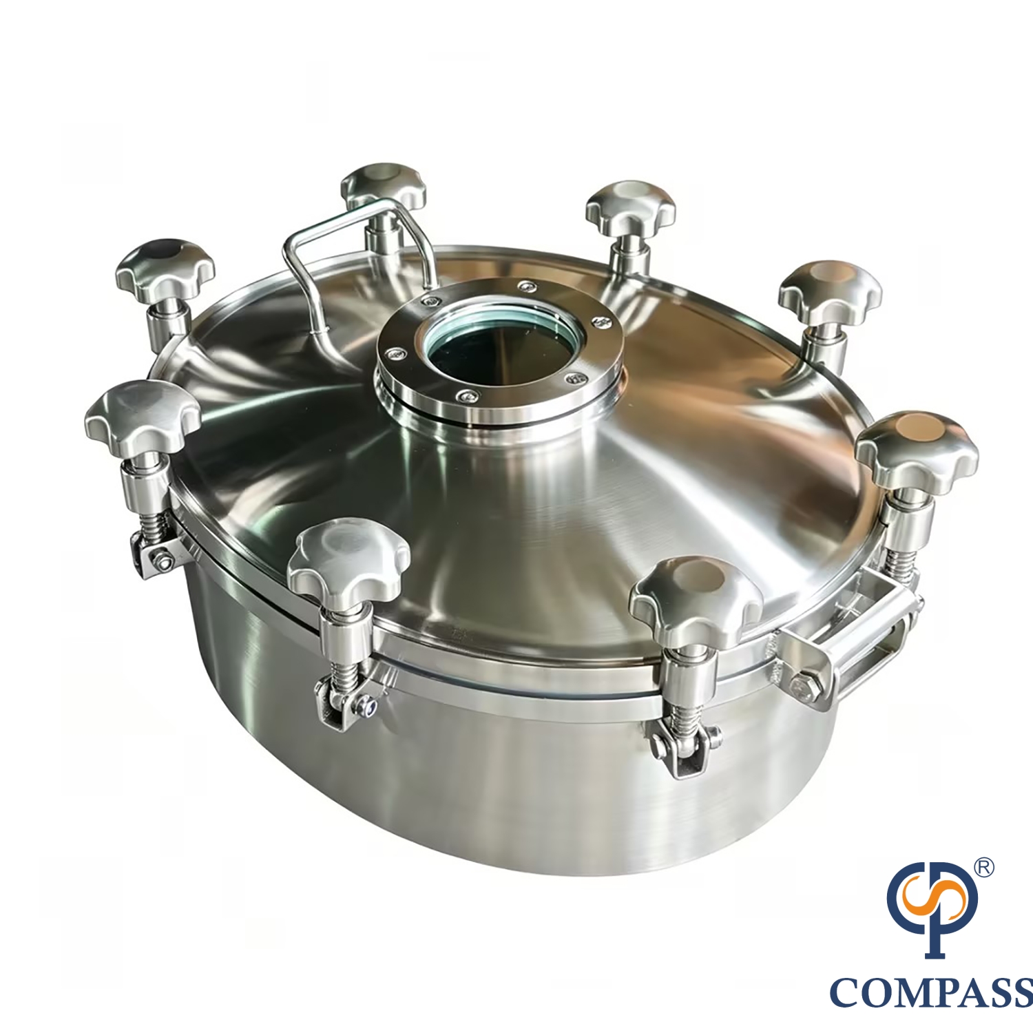 Dn500xdn400 ss316l nova chegada sanitária de aço inoxidável 3 barra polonês fosco para fora manways pressão elíptica com vidro visão