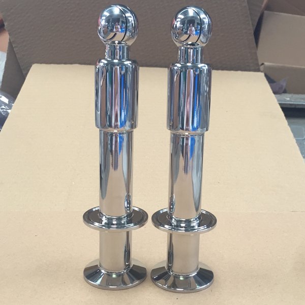 Bra&ccedil;adeira dupla cabe&ccedil;a de pulveriza&ccedil;&atilde;o rotativa para sistemas CIP