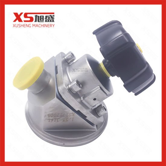 Válvulas inferiores de diafragma manual higiênico de aço inoxidável SS316L de 1,5 pol.