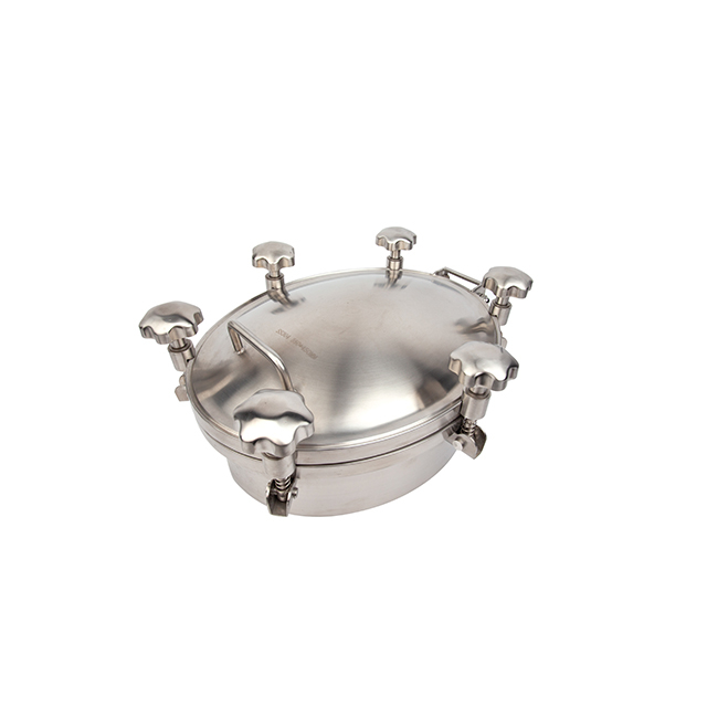 Tanque de inspeção sanitária de aço inoxidável de pressão oval Manway