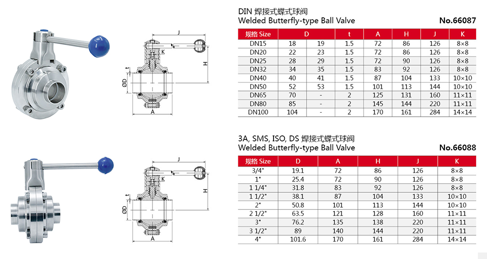 Butt Weld Butterfly Type Bola V&aacute;lvula 2