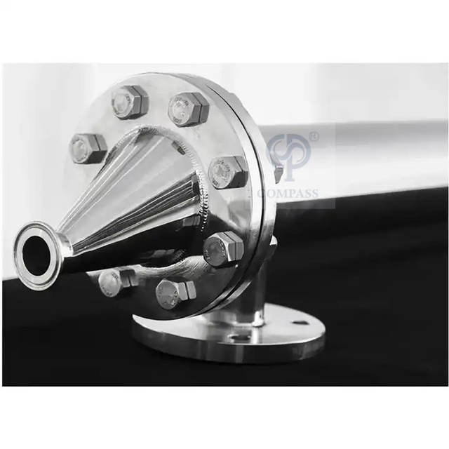 Trocador de calor de placas de aço inoxidável sanitário SS316L de tubo duplo de duas passagens 