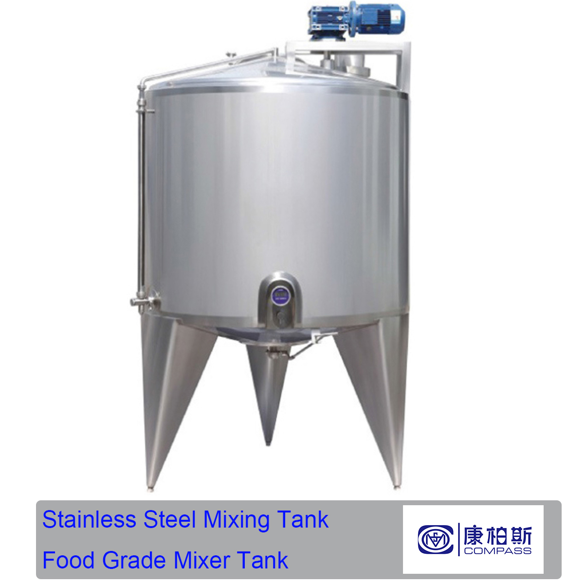 Tanque misturador de gel líquido de aço inoxidável SS304 de qualidade alimentar