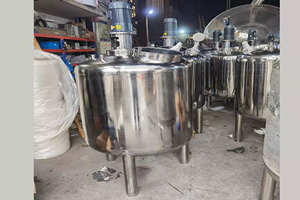 500L para aquecimento e resfriamento de estágio de alimentos tanque de mistura homogeneizador de aço inoxidável com bomba de lóbulo e bomba de emulsão
