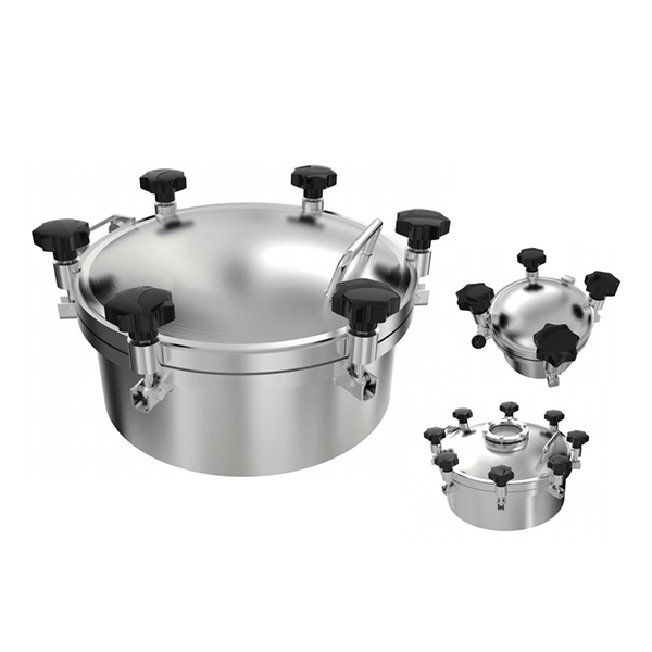 SS304 SS316 Juntas de silicone Pressão Circular Redonda Bueiro Tampa do Tanque
