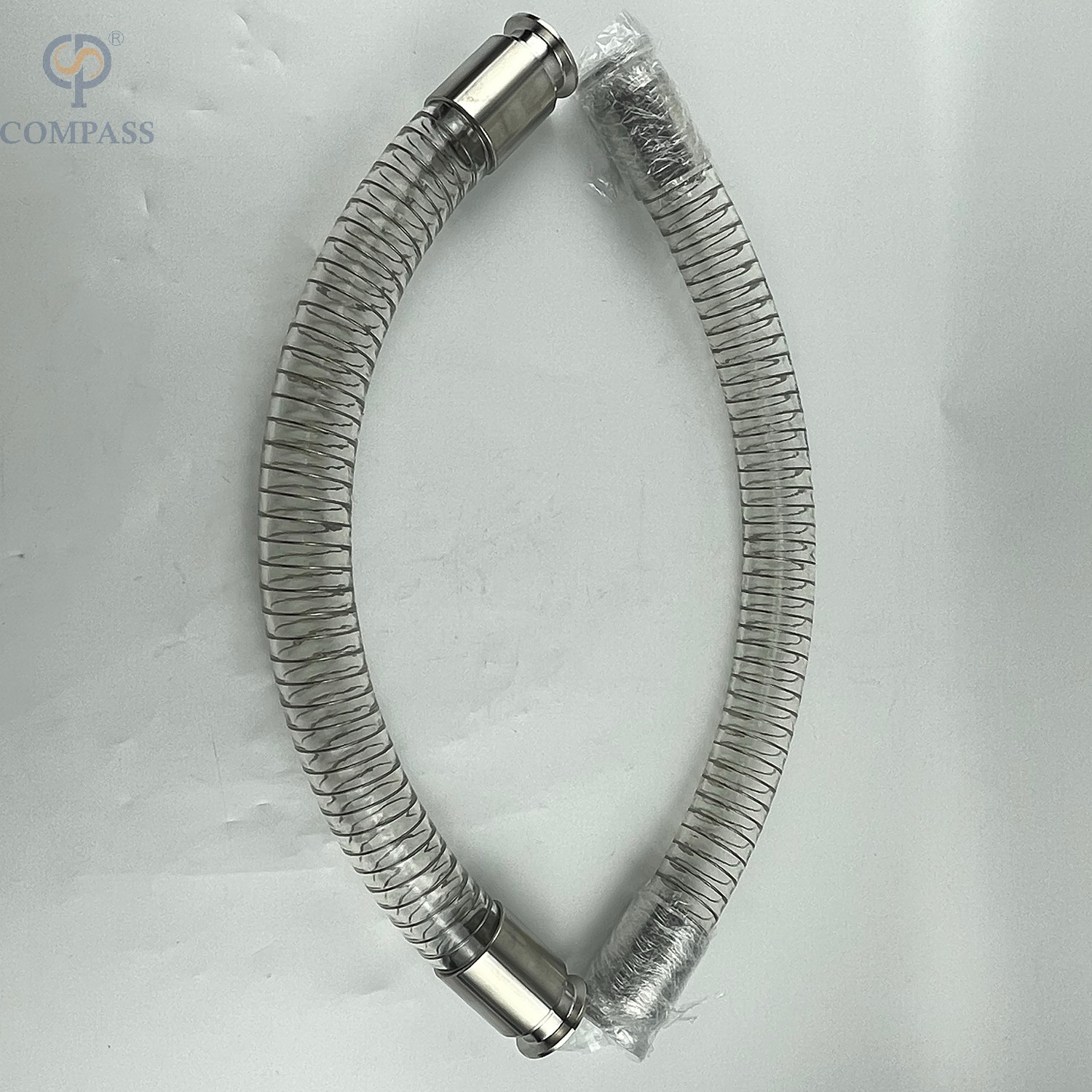 MANGUEIRA ESPIRAL TRANSPARENTE DE GRAU ALIMENTAR SANITÁRIO DE 1,5 POLEGADAS -24 POLEGADAS