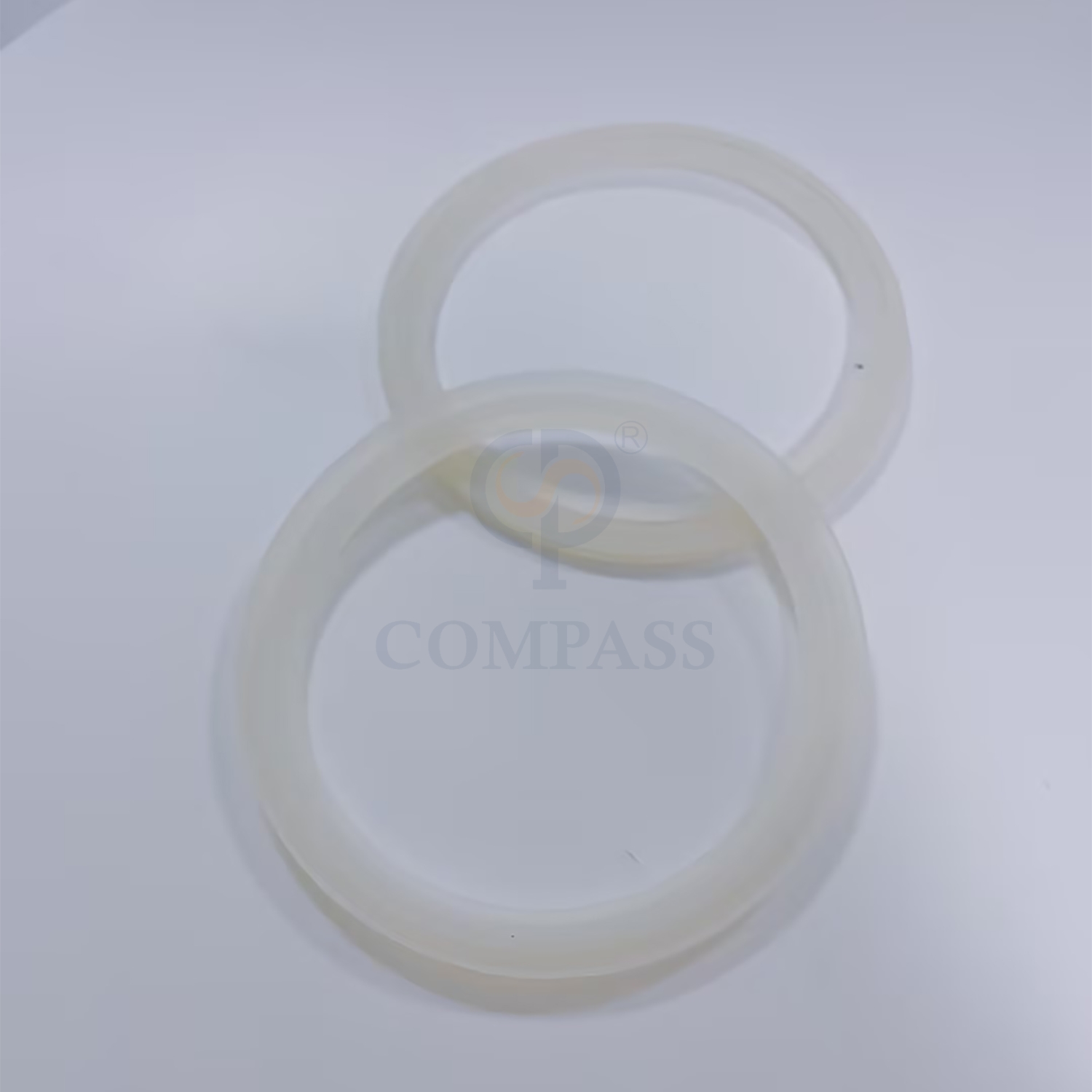 Venda Quente Universal 2 Polegada tc 64mm higiene sanitária grau alimentício sms asséptico tri braçadeira junta de silicone transparente com tampa de flange
