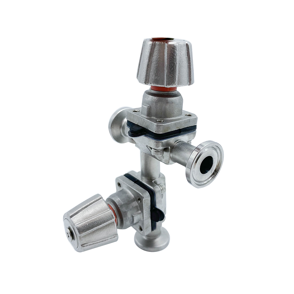 3/4 polegadas 19,05mm de alta qualidade higiênica aço inoxidável SS316L manual sms sms diafragma reta Vavle com alça de aço inoxidável