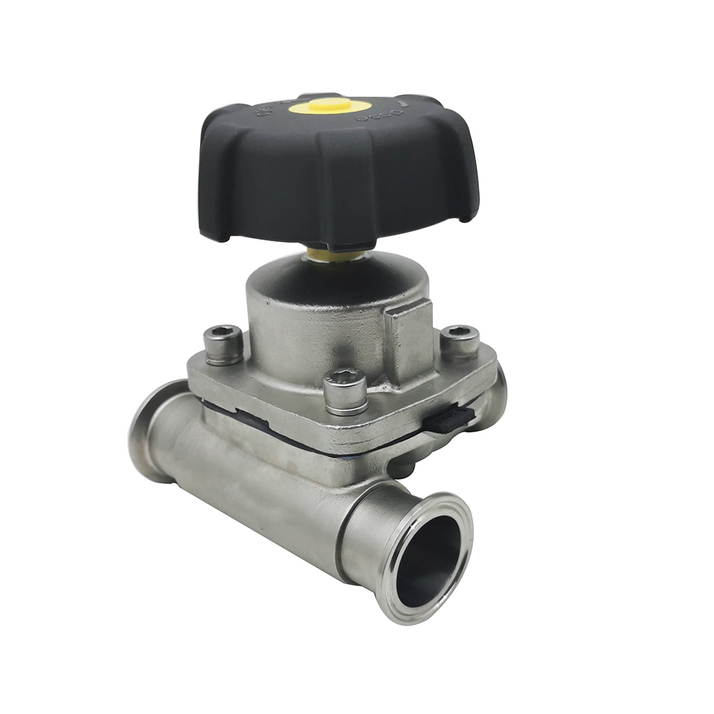 1/2 polegada de 12,7 mm de alta qualidade higiênica de aço inoxidável SS316L SMS CLAMP DIAFRAGMA DE TRÊS VIZES VAVLE 