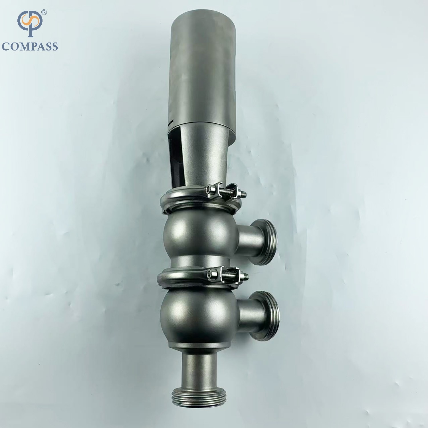 VÁLVULA DESVIADORA DE LINHA PNEUMÁTICA MODELO SS316LSMS 21