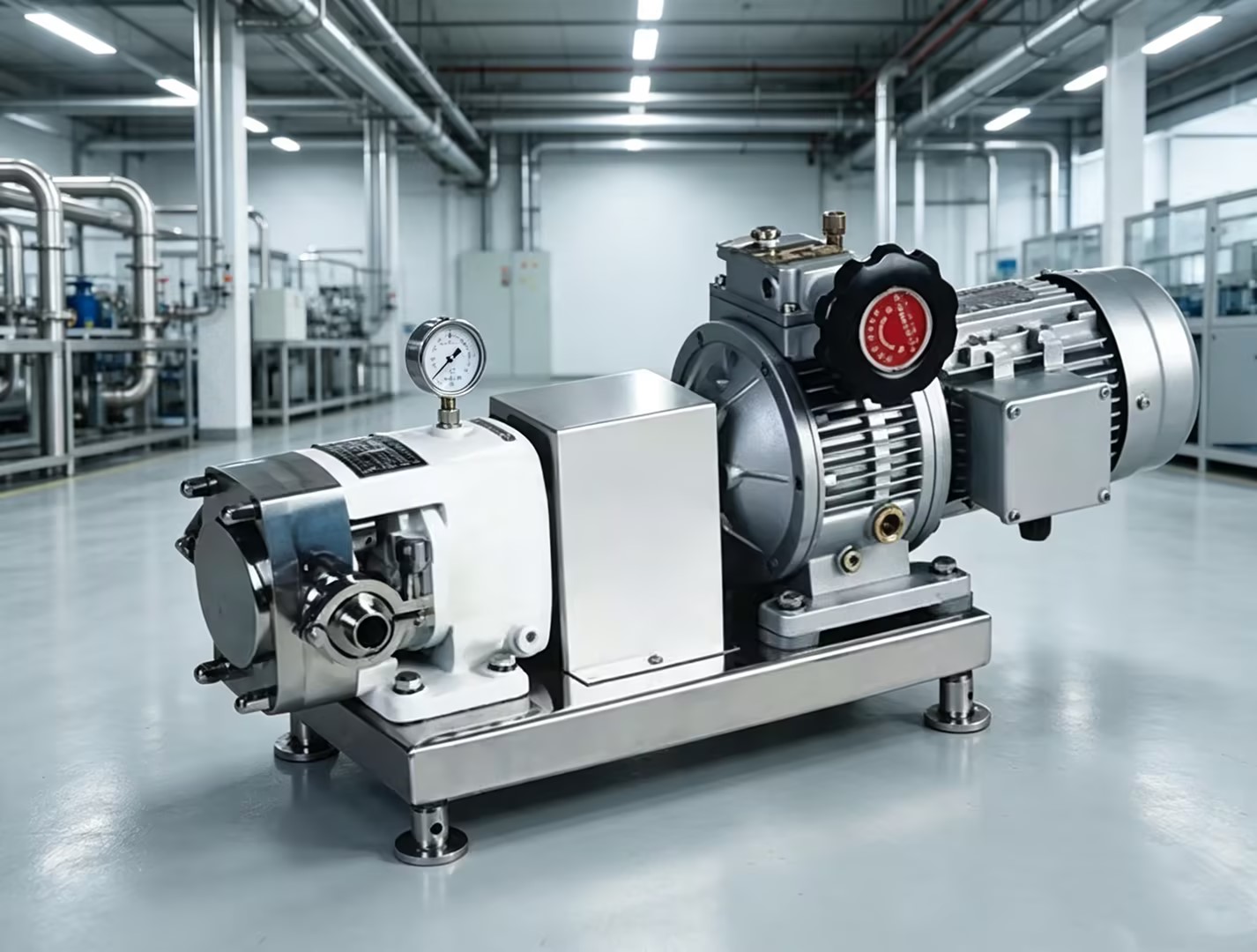 ZB3A-12-2.2kw SS316L 400V 50HZ Sanitária de Aço Inoxidável OEM Engrenagem Elétrica Bomba de Lóbulo de Taxa de Velocidade Constante para Creme e Chocolate