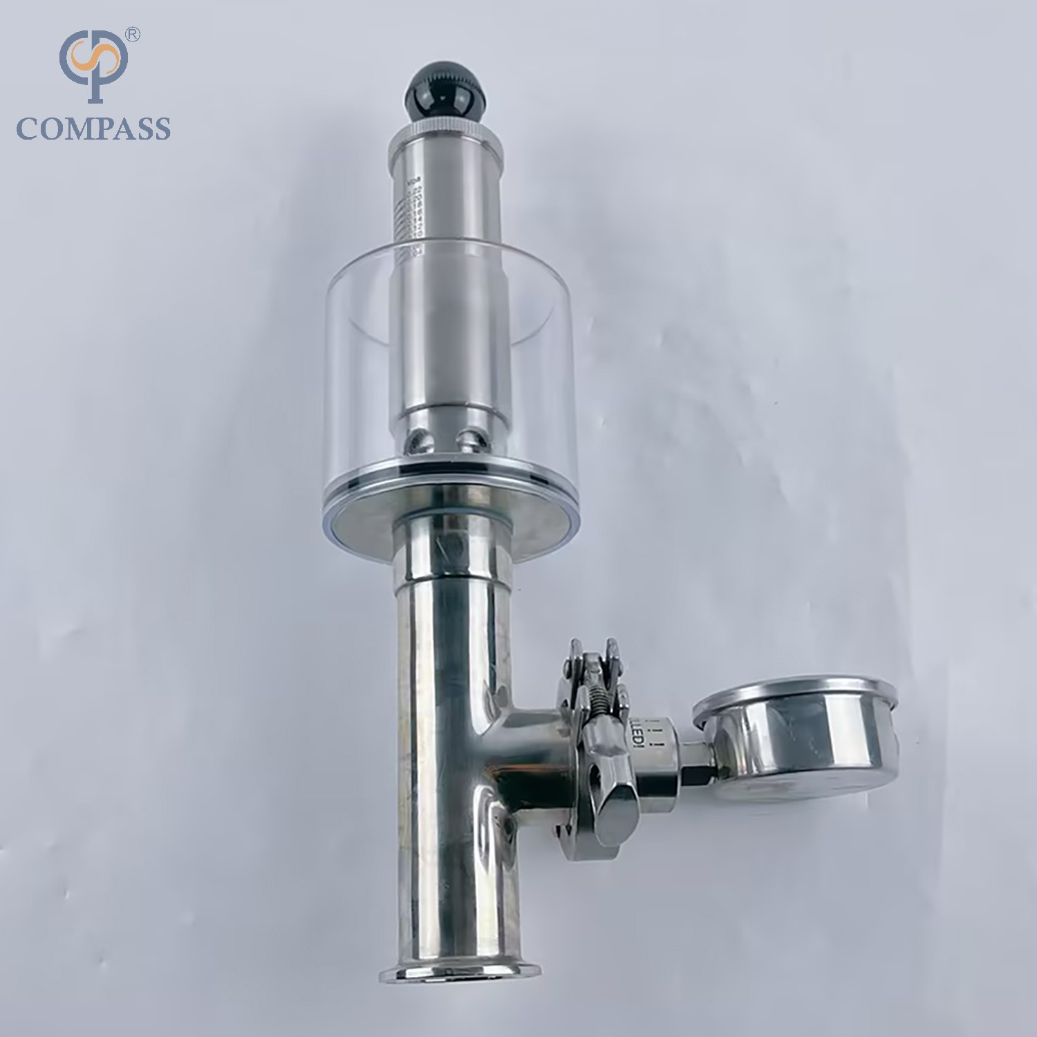 38.1MM TC50.5MM asséptico esterilizam válvulas de exaustão verticais da braçadeira SS316L do modelo