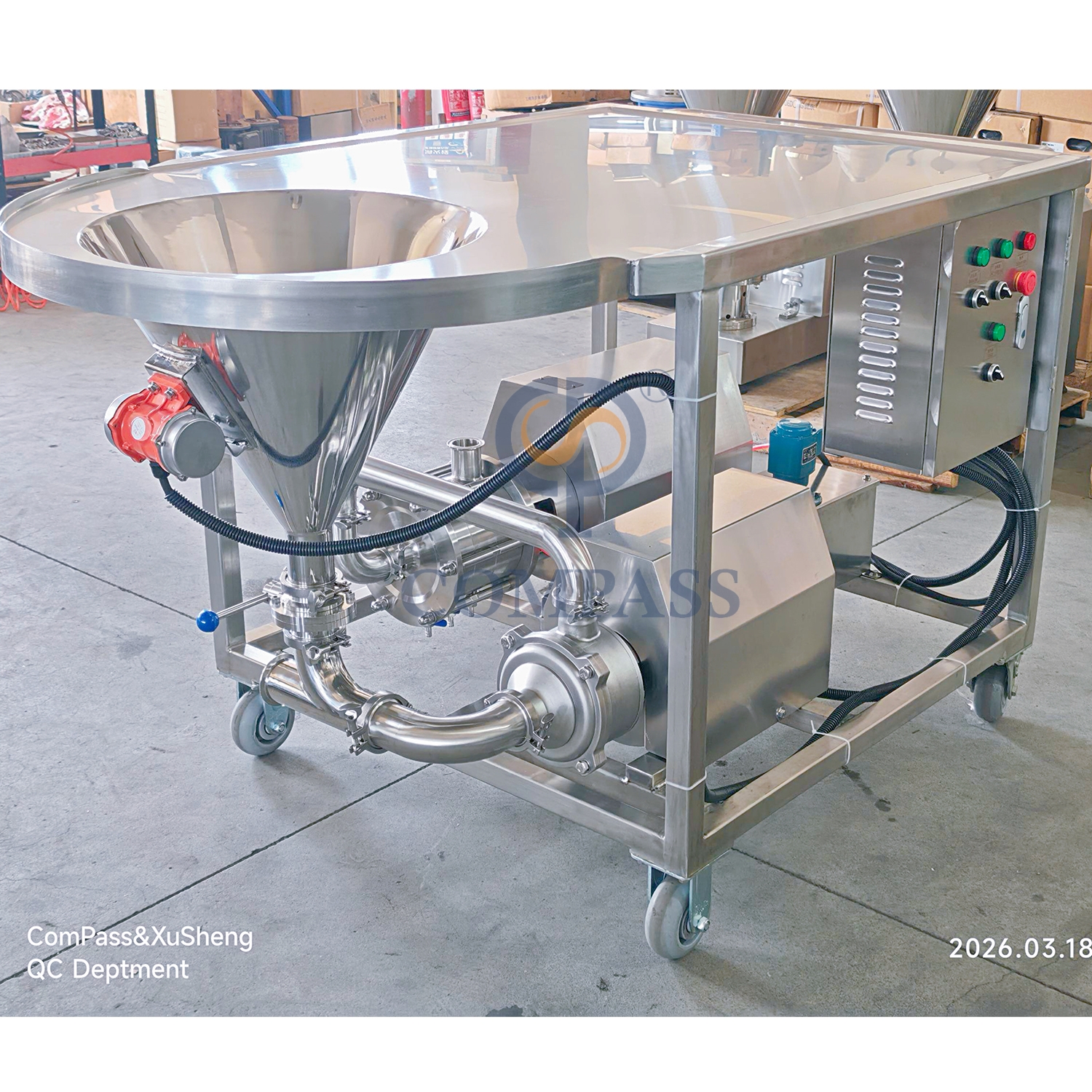 TRL-B venda quente sanitária 4kw ss304 alta eficiência sistema de mistura de alto cisalhamento em pó líquido emulsificador homogeneizador misturador para creme