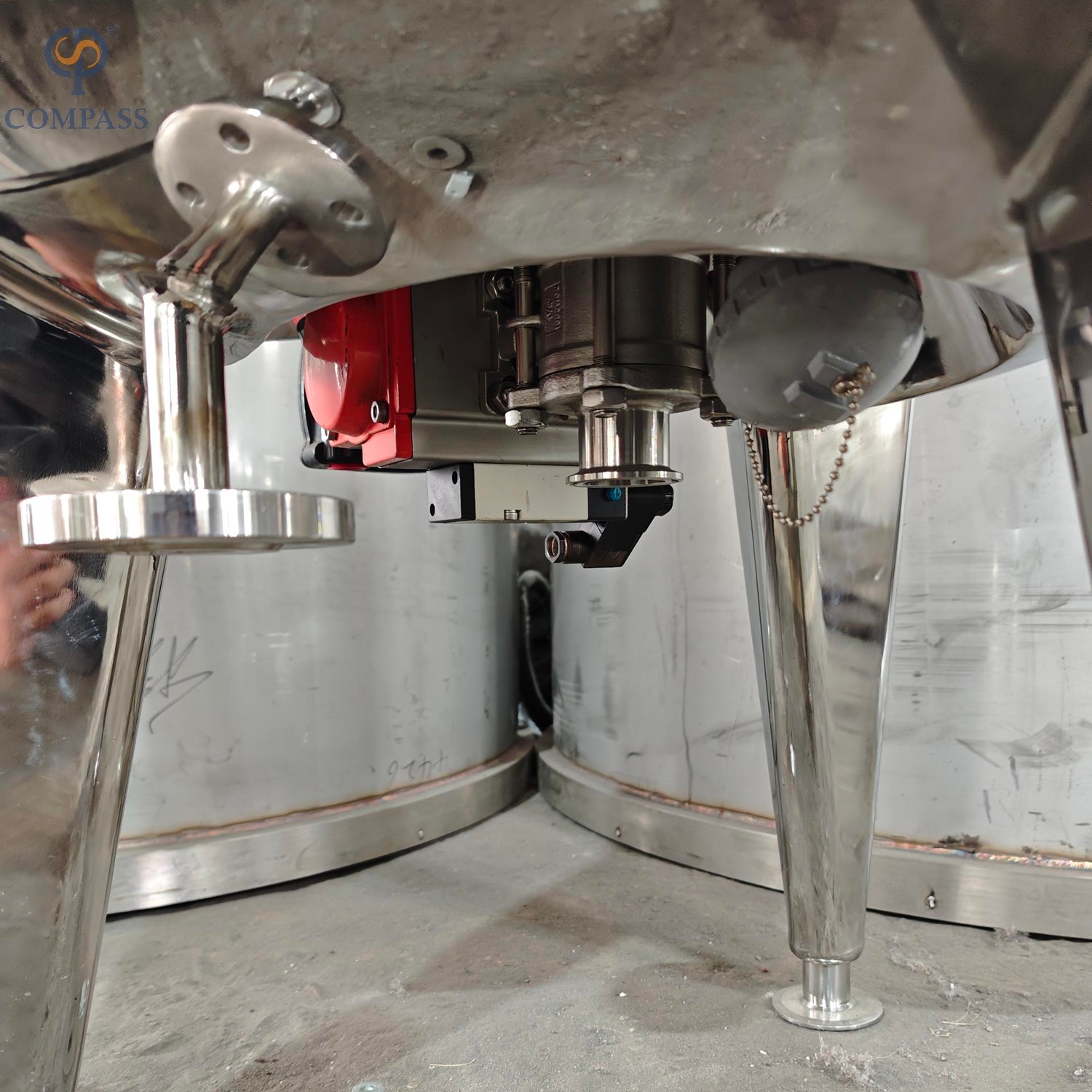  Tanque de mistura Jacketed do vapor sanitário 50L de SS316L com camada de isolamento