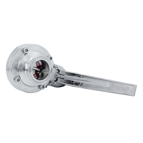 1 1/4 polegada de 32 mm higiênica higiênica de aço inoxidável grau SS316L SMS Manual Tri Cramp Butterfly Válvula com aço inoxidável