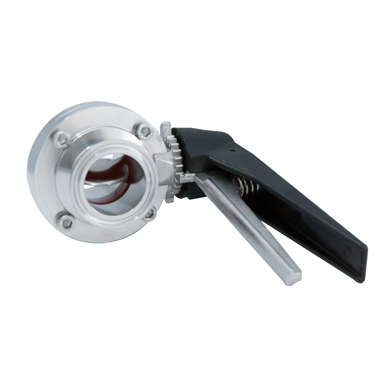 DN50 52mm higiênico higiênico aço inoxidável alimento SS316L DIN MANUAL TRI CLAMP VÁLVUL
