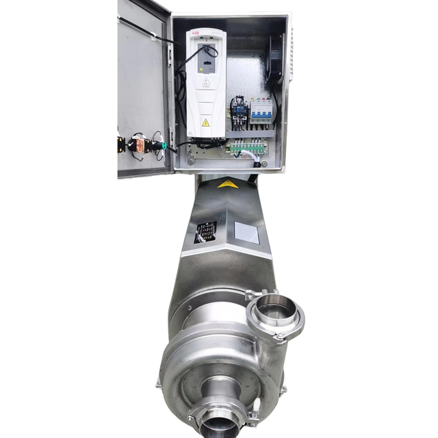 KSCP-15-24-3 higiênico higiênico de aço inoxidável Bomba centrífuga de aço inoxidável com inversor e caixa de controle