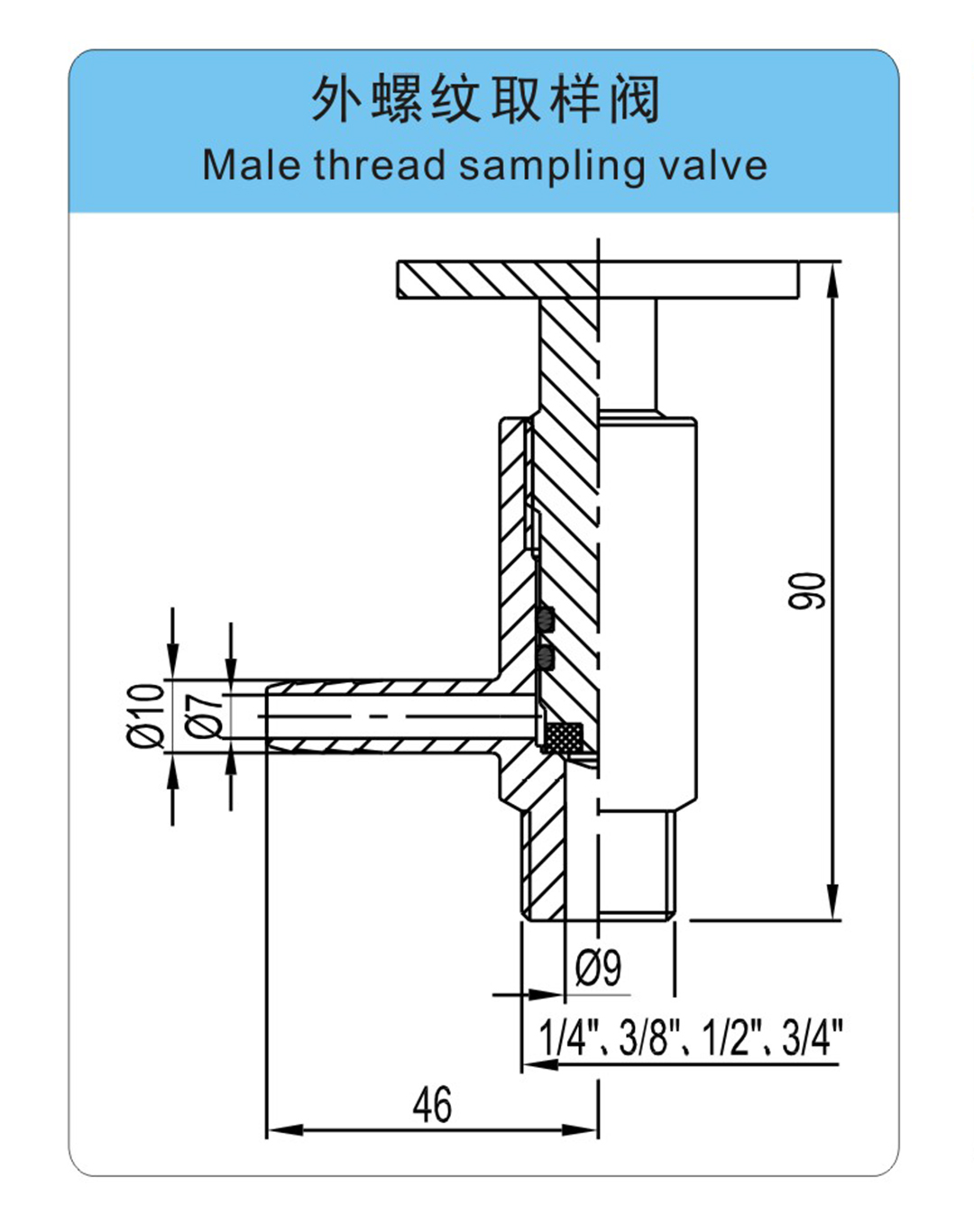 1. 螺纹取样阀
