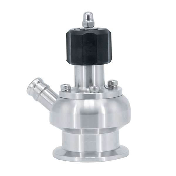 Válvula de amostragem de grau alimentar SGM com anel de vedação PTFE e porta de amostragem única