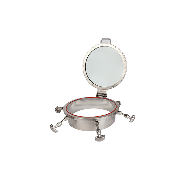 Visor de inspeção de tanque de pressão de aço inoxidável sanitário Manway