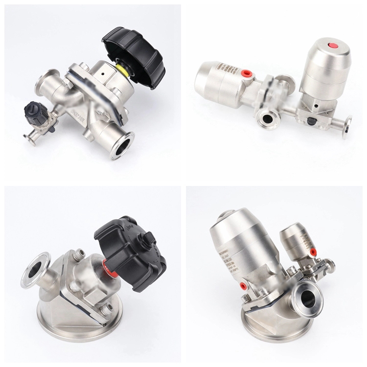 V&aacute;lvula de diafragma de a&ccedil;o inoxid&aacute;vel higi&ecirc;nica