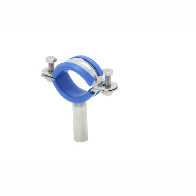Suporte redondo para tubos sanitários de aço inoxidável DN65 