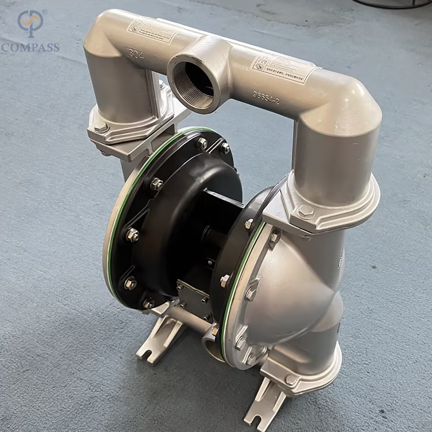 BOMBA DE DIAFRAGMA DUPLA PNEUMÁTICA SS304