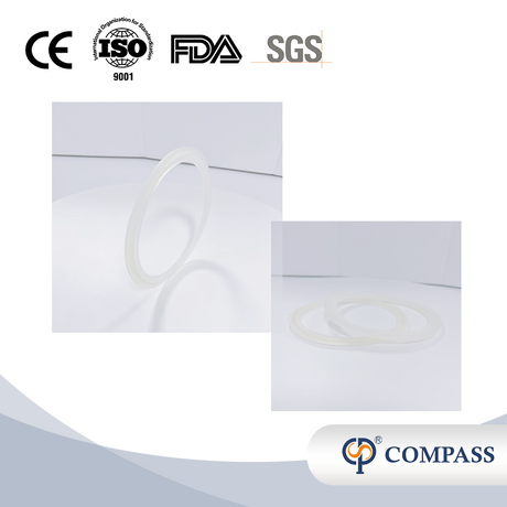 Venda Quente Universal 2 Polegada tc 64mm higiene sanitária grau alimentício sms asséptico tri braçadeira junta de silicone transparente com tampa de flange
