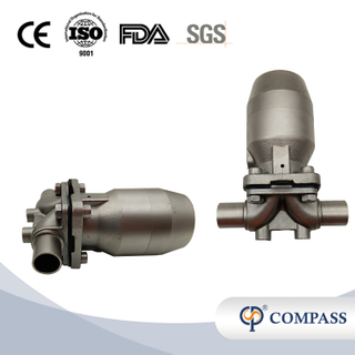 25,4 mm de alta qualidade higiênica higiênica aço inoxidável SS316L Pneumático SMS Sold 