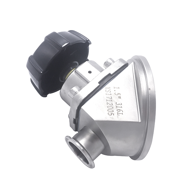 1 1/2 polegada de 38,1 mm de alta qualidade higiênica de aço inoxidável SS316L manual sms tanque de braçadeira diafragma vavle com alça de plástico