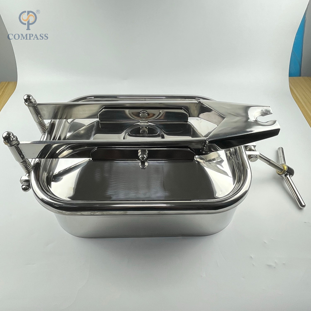 AÇO INOXIDÁVEL SS304 MANWAYS RETANGULARES EXTERIORES COM UM BRAÇO INTERSECTANTE