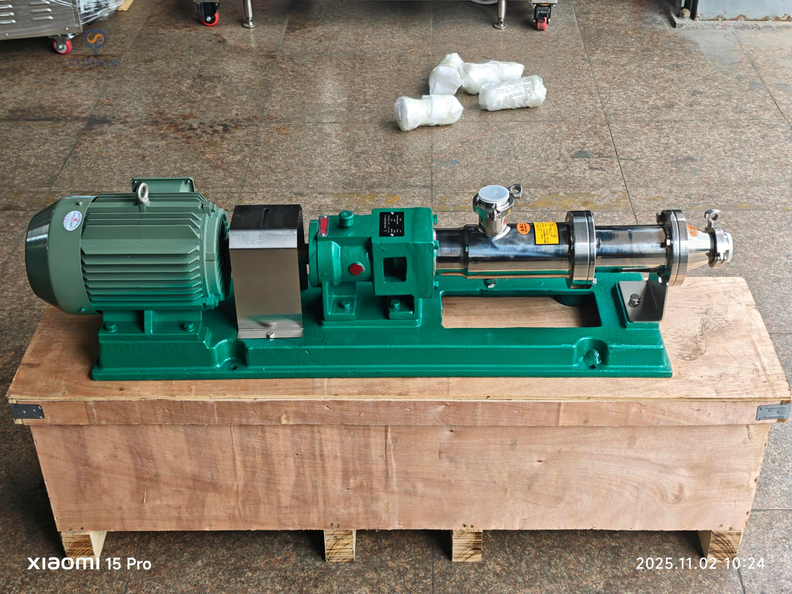 GD35-1 SS304 BOMBA DE PARAFUSO ÚNICO DE AÇO INOXIDÁVEL