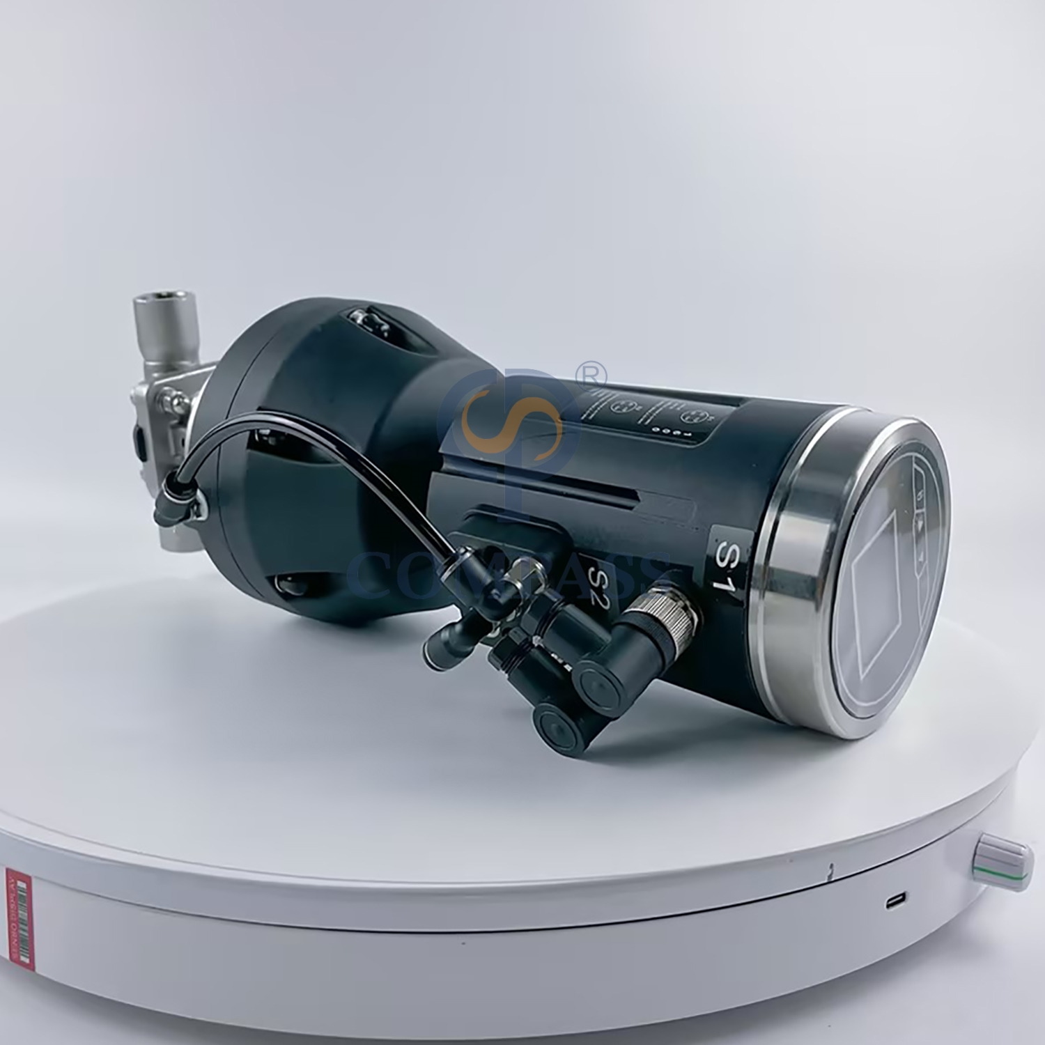 Válvula de diafragma reta pneumática de plástico ss316l com rosca npt de 1/2 unidades com cabeça de controle ptfe e diafragma dividido epdm