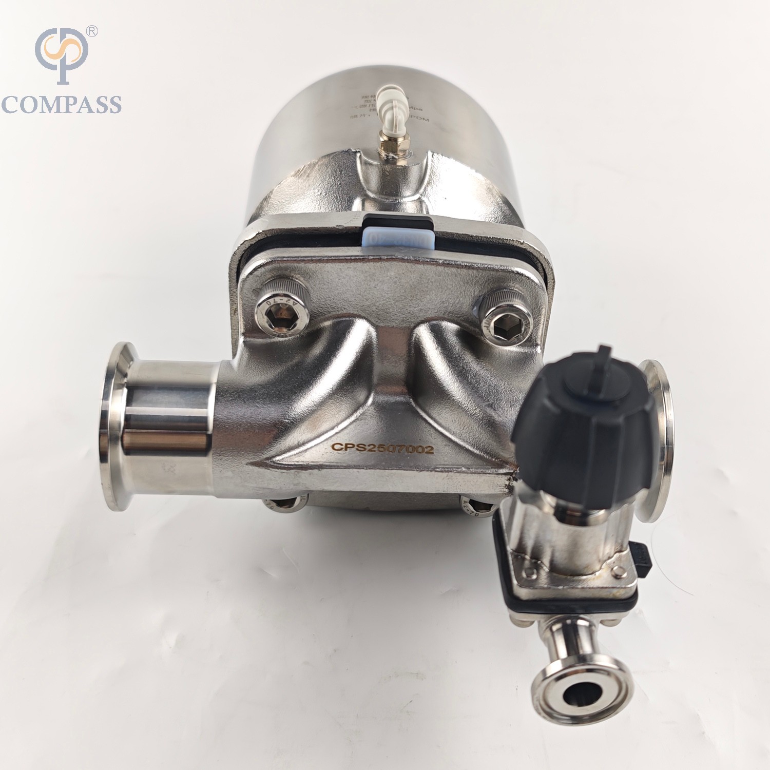 38,1mm × 1/2 'SS316L Pneumatic SMS CLAMP DIAFRAGMA VÁLVULA