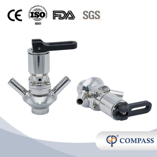 DN15 Esterilizar aço inoxidável SS316L Válvulas de amostragem de preços com junta PTFE