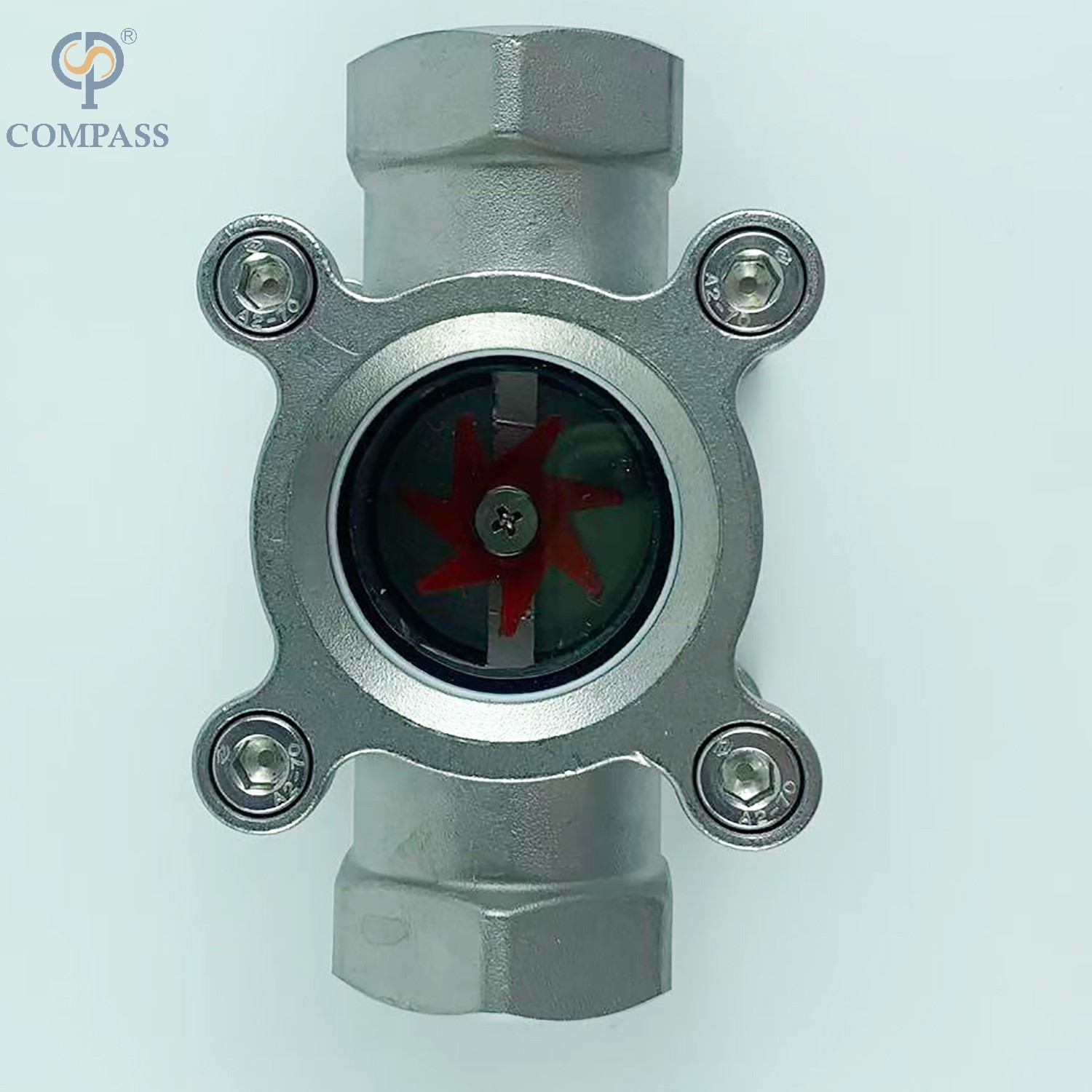 DN15 Glass de mira de ameixa a aço inoxidável