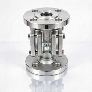 150LBS 1 Polegada SS304 Flange Visor Cruzado com Junta de PTFE e Vidro Temperado