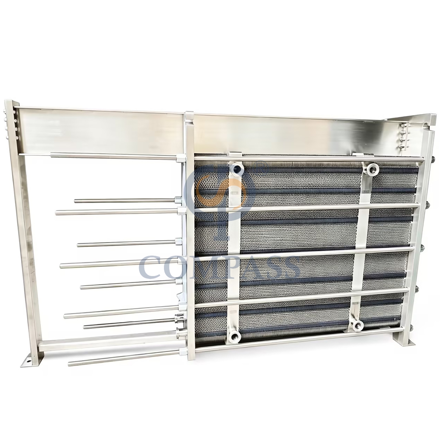 BR033-116M² SS316L 0,6 mm placas SS304 quadro completo DN50 Union trocador de calor de placa de quatro estágios multiestágio com junta de borracha EPDM