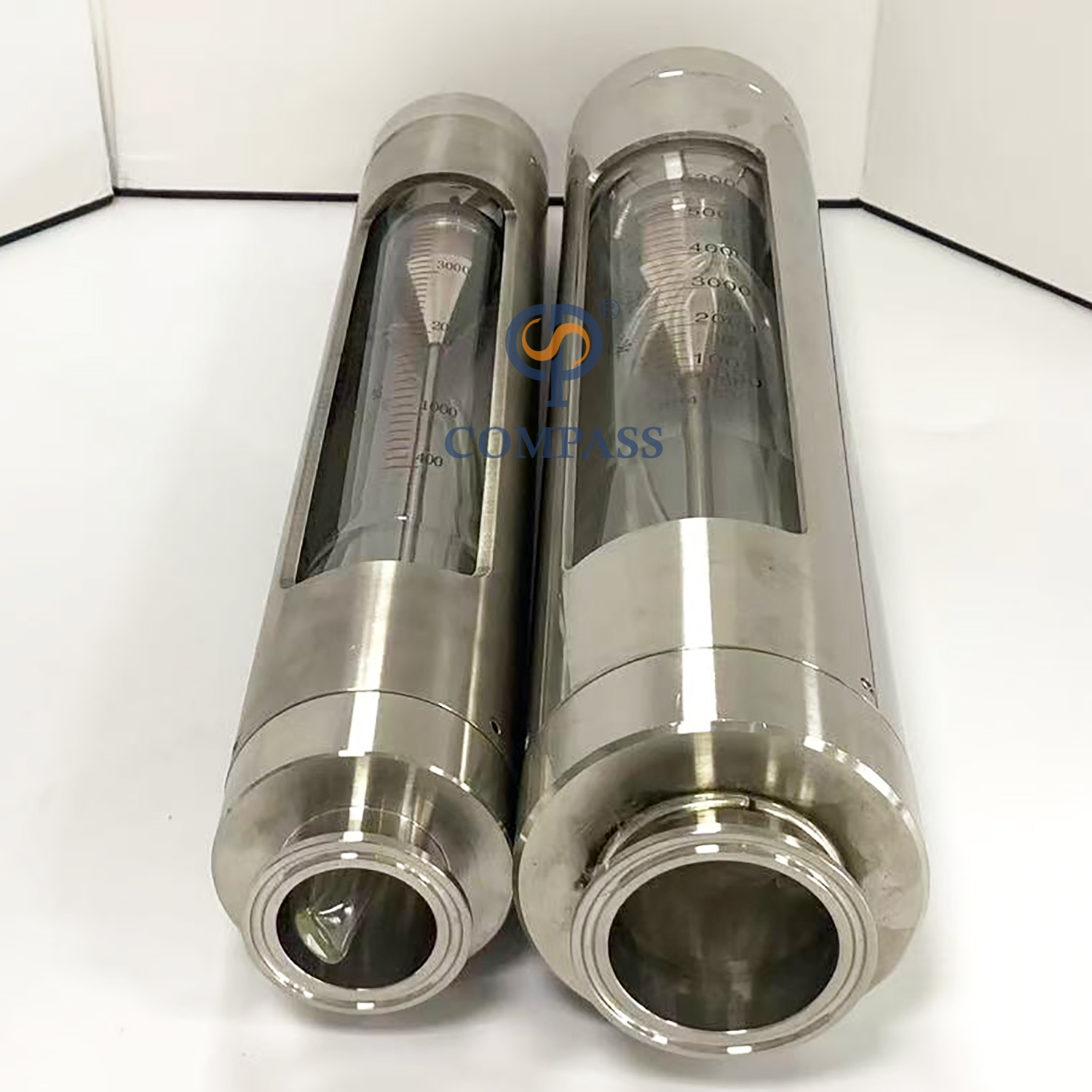LZB-K30 SS304 Virola TC64MM 6000 Lph medidor de vazão de rotor de vidro de 2 polegadas para água