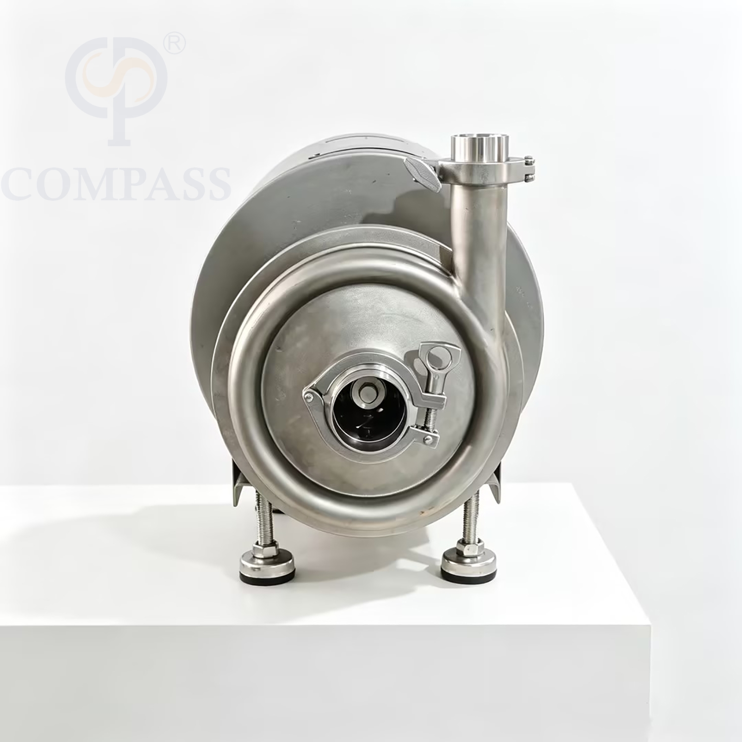 Bomba centrífuga elétrica higiênica sanitária KSCP-10T-24M-2.2KW SS304 OEM 415V com tampa de proteção do motor redondo