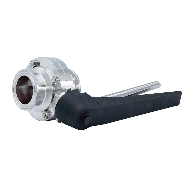 DN50 52mm higiênico higiênico aço inoxidável alimento SS316L DIN MANUAL TRI CLAMP VÁLVUL