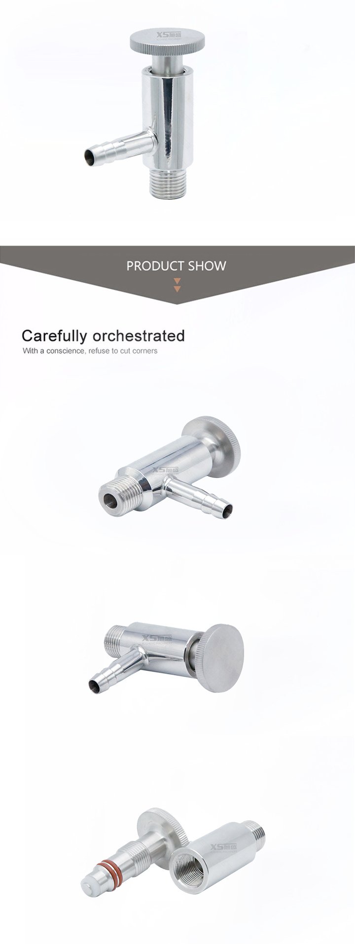 A&ccedil;o Inoxid&aacute;vel 304 316 NPT BSP V&aacute;lvula de amostra roscada masculina