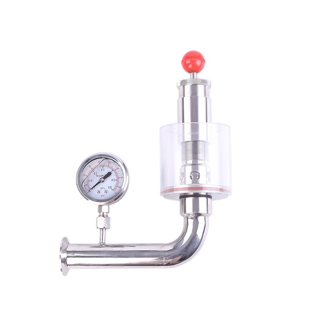 Válvulas de alívio de pressão para ar com manômetro