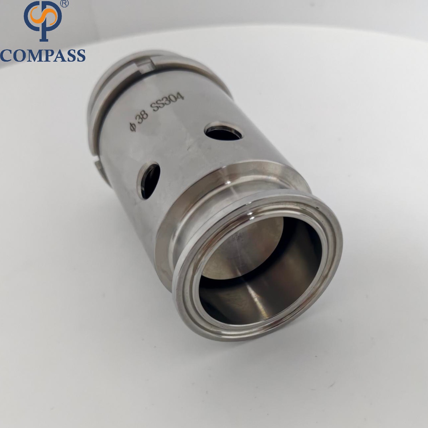 Tri braçadeira TC50.5MM SS316L 1 polegada válvulas ajustáveis ​​de vácuo e alívio de pressão