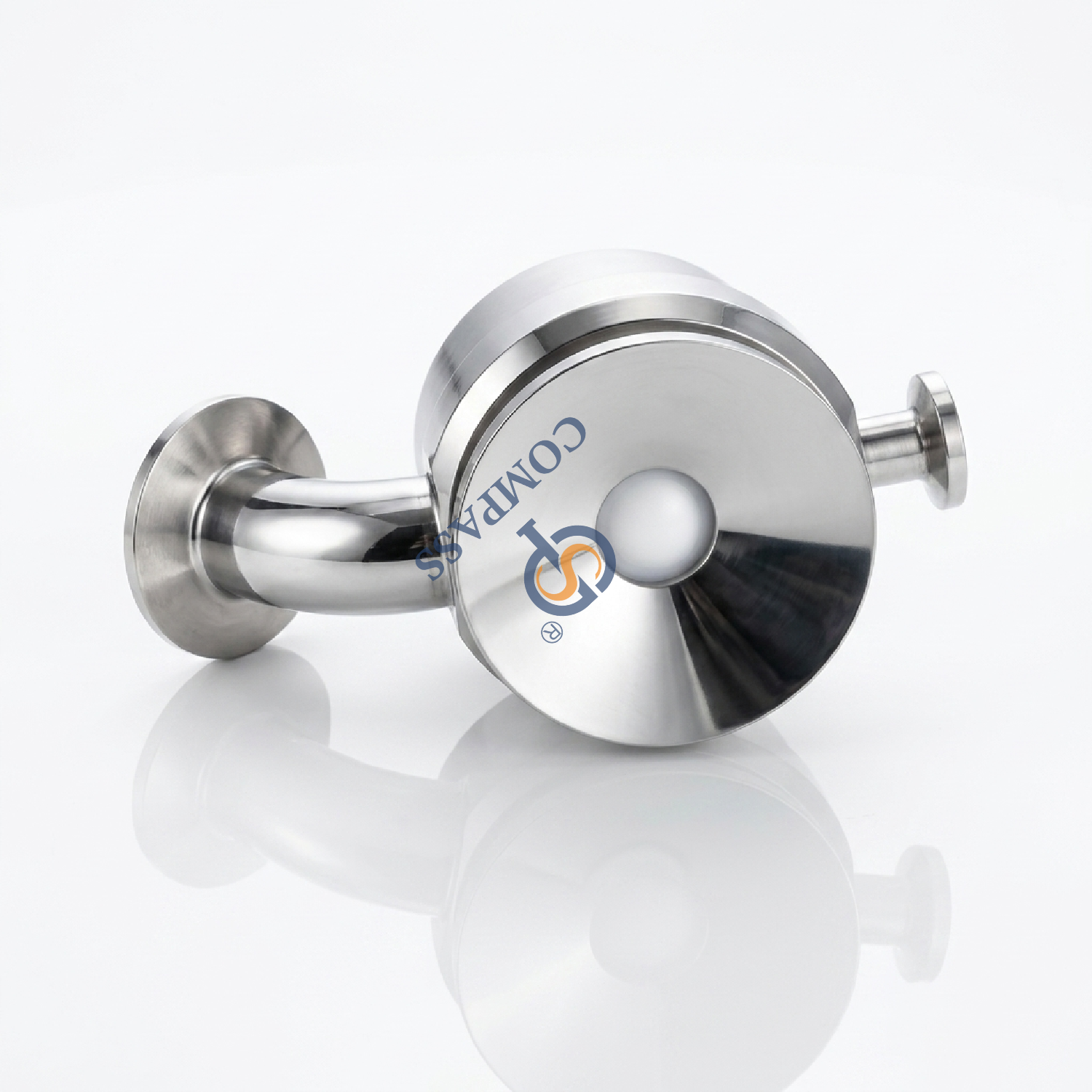 Nova chegada 25.4mm higiênico grau alimentício aisi316l sms saneamento 1 ''manual asséptico tri-braçadeira válvula inferior do tanque de descarga com porta de vapor