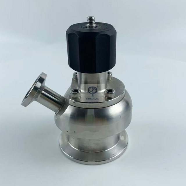 DN8 única válvula asséptica de aço inoxidável da amostra da braçadeira do porto SS316L