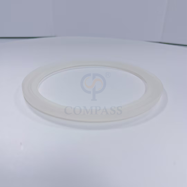 Venda Quente Universal 2 Polegada tc 64mm higiene sanitária grau alimentício sms asséptico tri braçadeira junta de silicone transparente com tampa de flange