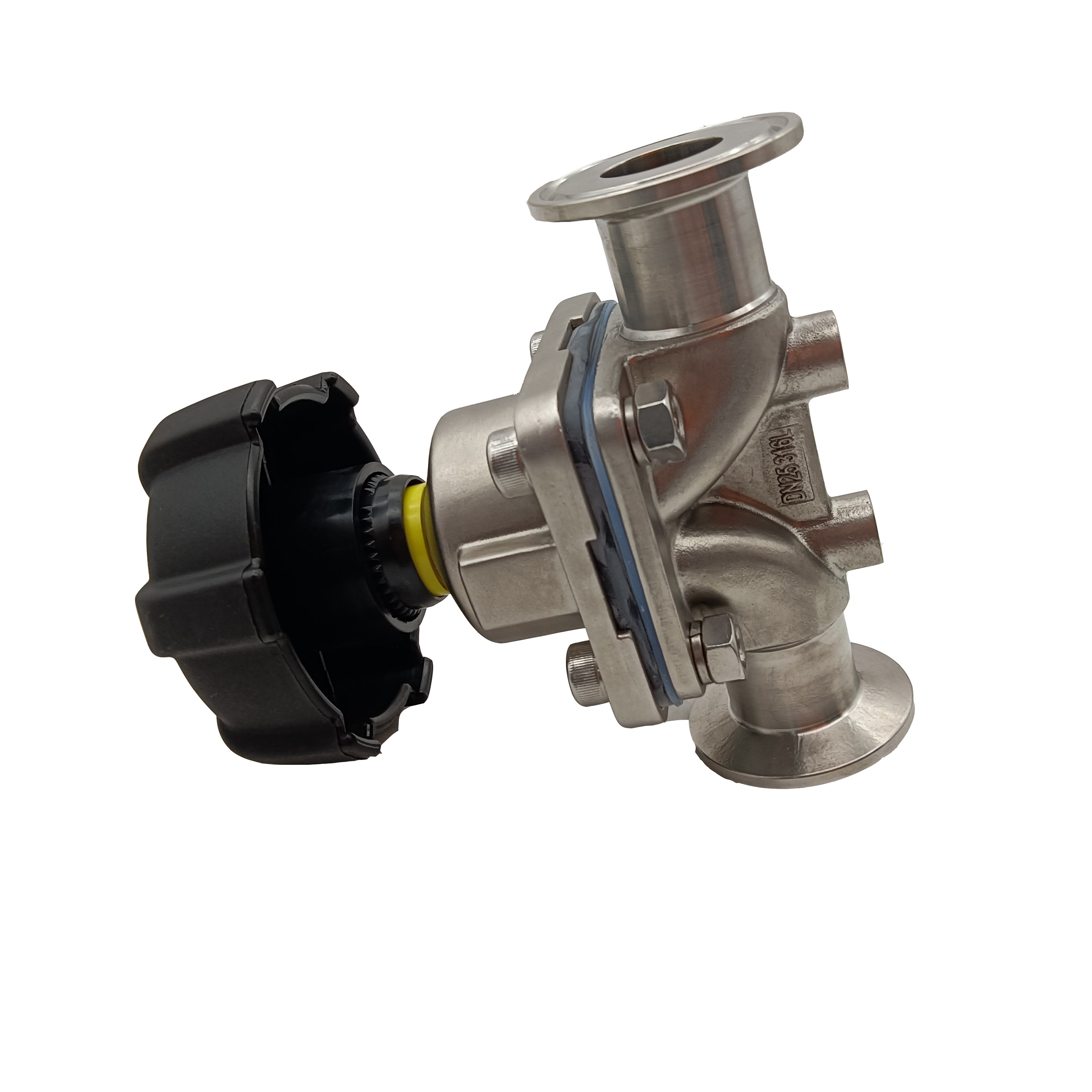 1/2 polegada de 12,7 mm de alta qualidade higiênica higiênica aço inoxidável SS304 SMS CLAMP DIAFRAGMA VÁLVULA